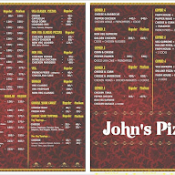 John's Pizza menu 2