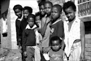 VULNERABLE: Some of the homeless children who are going to lose their shelter. Pic. Mbuzeni Zulu. 20/04/2008. © Sowetan.
