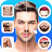 Photoeditor men body face hair logo