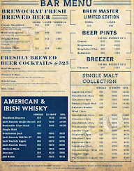 Brewocrat - Brewery Skybar & Kitchen menu 2