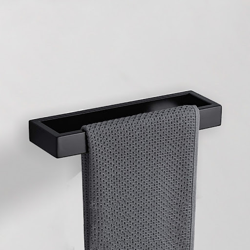 Title 4, Black Towel Rack Set 304 Stainless Steel Towel ...