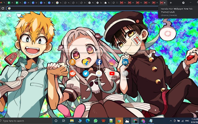 Hanako Kun Wallpaper New Tab Theme[Install]