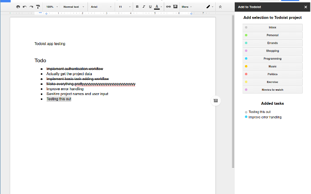 Text to Todoist screenshot 1