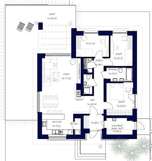 Domidea 1 w3 - Rzut parteru