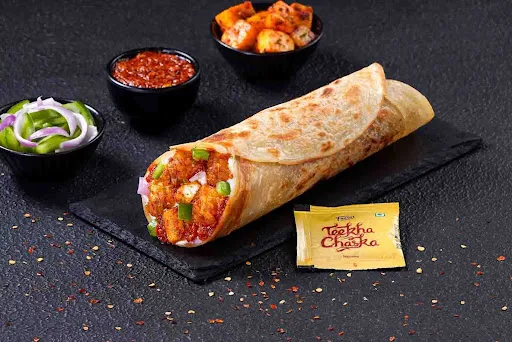 Garlic Chilli Paneer Wrap