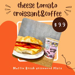 Cheese Tomato Croissant & Coffee Combo