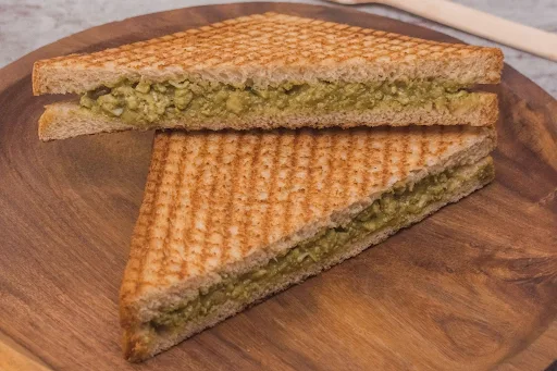 Pesto Cheese Basil Grilled Sandwich