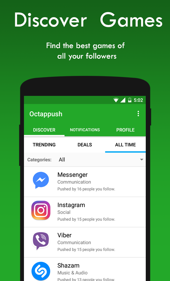 Octappush 🎮 Social Network for Mobile Gamers - στιγμιότυπο οθόνης Octappush 🎮 Social Network for Mobile Gamers - στιγμιότυπο οθόνης