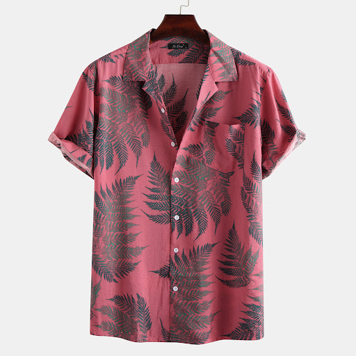 Title 5, Casual Shirt Mens Floral Cardigan Short-Sleeve...