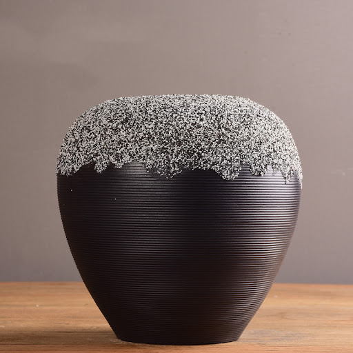 Title 2, Home Ceramic Dried Flower Vase Desktop, an eleg...