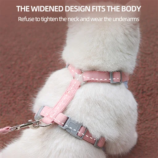 Cozy Soft Cat Harness and Leash for Walking Adjustable Pet Harnesses for Cats Gotas Katten Kleding Kitten mascotas Acces