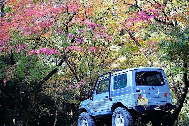 ジムニーの紅葉林道・色づきはじめに関するカスタム事例の投稿画像3枚目