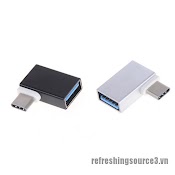 Đầu Chuyển Đổi Otg Usb 3.1 Type C Sang Usb 3.0 A 90 Độ