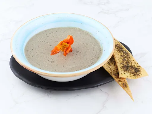 Zaatar Marinated Three Mushroom Soup