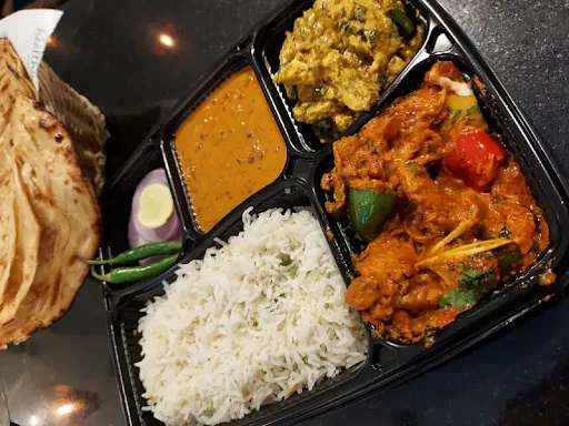 Kadhai Chicken Thali