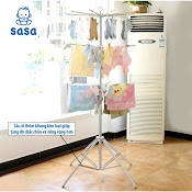 Sasa. Cây Phơi Đồ Thông Minh Inox 3 Tầng Cao Cấp Sasa ( 60 Kẹp)