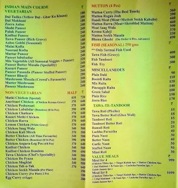 La Biryaneez Chalet menu 