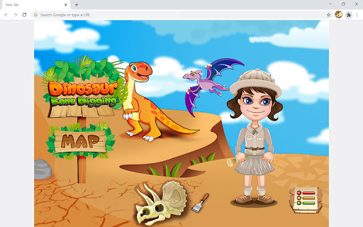 Dinosaur Bone Digging Online Game