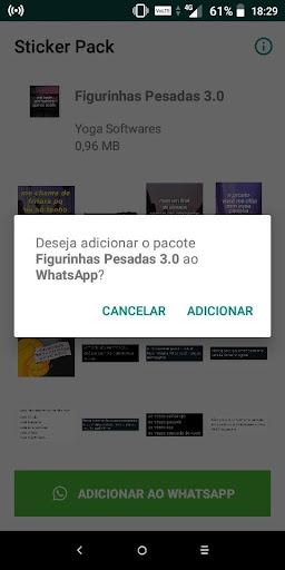 Figurinhas Pesadas com Frases - WAStickersApps