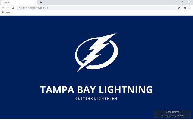 NHL Tampa Bay Lightning New Tab Theme