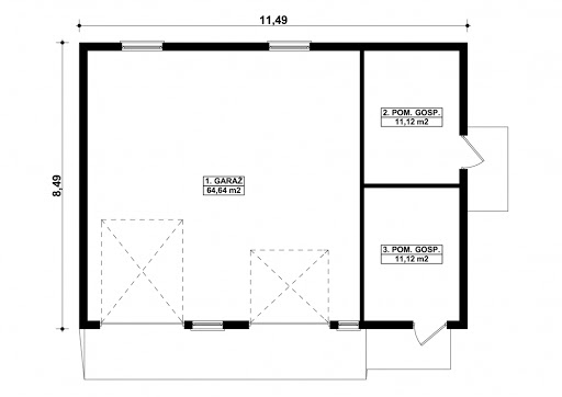 G88 - Rzut garażu