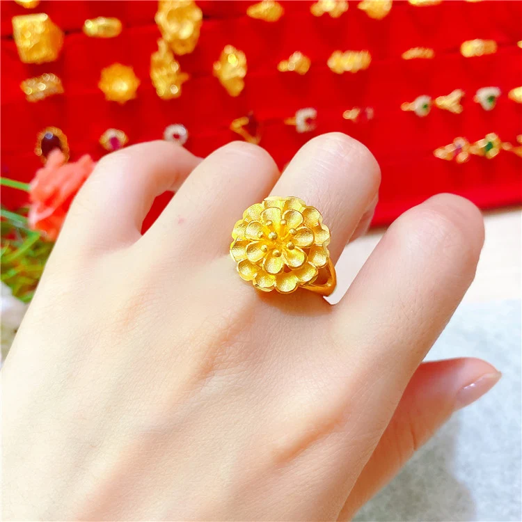 Title 1, Colar de Flores Feminino Dourado Conjunto de Co...