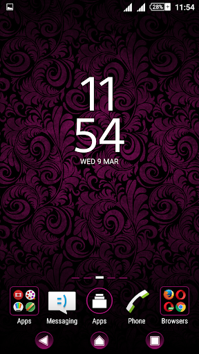 Floral Pink Xperien Theme