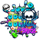 Graffiti Music Party Skull Keyboard 10001001 APK Baixar