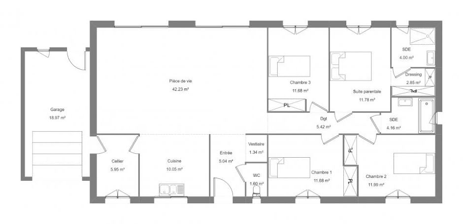 Vente maison neuve 5 pièces 130 m² à Rigarda (66320), 352 000 €