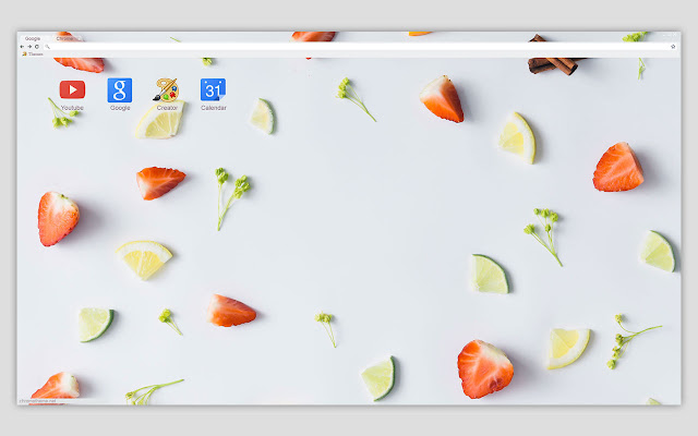 Colorful pattern made of fruits 2560x1440 chrome extension