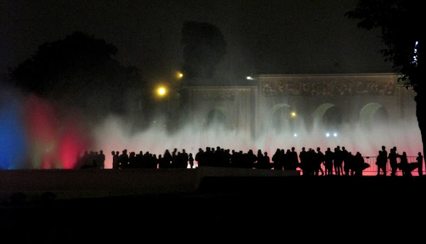 Group of People at Water Fountain Park