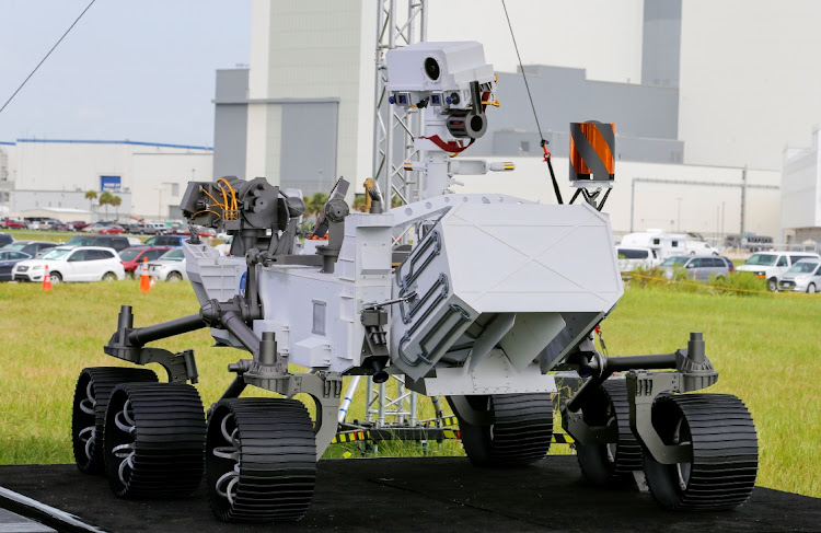 A replica of the Mars 2020 Perseverance Rover. REUTERS/JOE SKIPPER