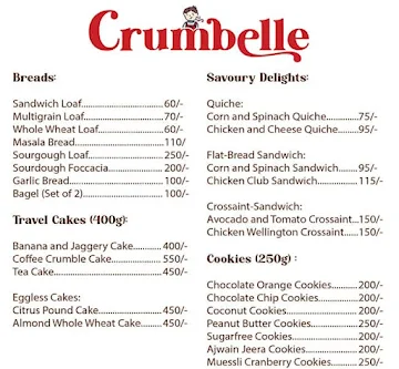 Crumbelle menu 