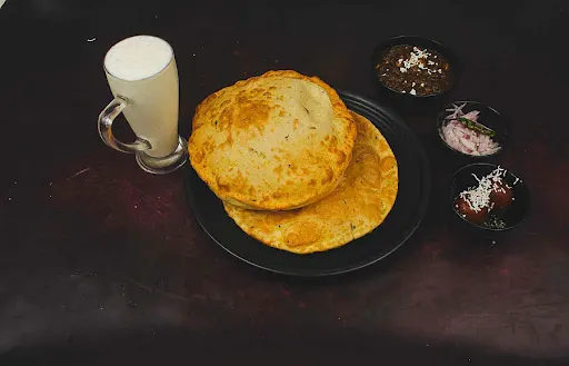 Chole Bhature + Lassi + Gulab Jamun