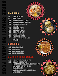 Shree Shakti Gujarati Food menu 1