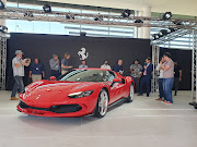 The 296 GTB is unveiled at Ferrari Johannesburg.