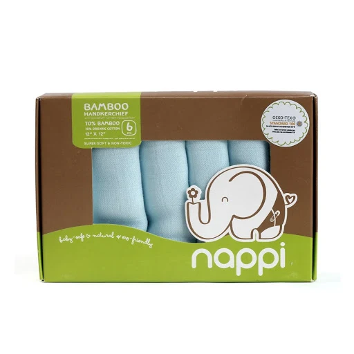 Khăn sữa Nappi Pack 6 Xanh