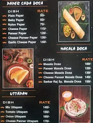 Raj Dosa & Fast Food menu 1