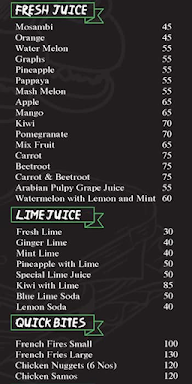 Olive Cafe menu 1