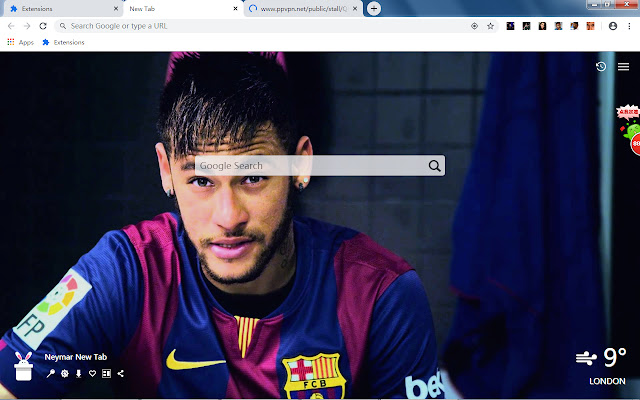 Neymar New Tab, Wallpapers HD