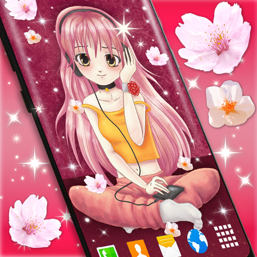 Anime Sakura Live Wallpaper ❤️ Clock Wallpapers ?