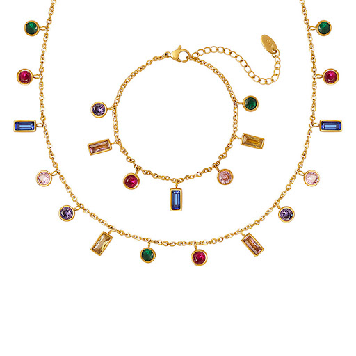 Title 5, Womens Fashion Zircon Tassel Necklace, an eleg...