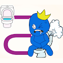 Toilet Rush Run: Draw Puzzle