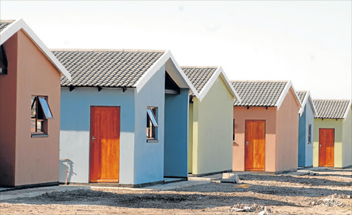 RDP Houses. File picture