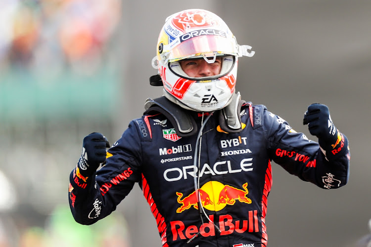 Max Verstappen of Red Bull Racing and The Netherlands celebrates winning the F1 Grand Prix of Great Britain at Silverstone Circuit in Northampton, England, July 9 2023. Picture: JK SPORTSPHOTOGRAPHY/GETTY IMAGES