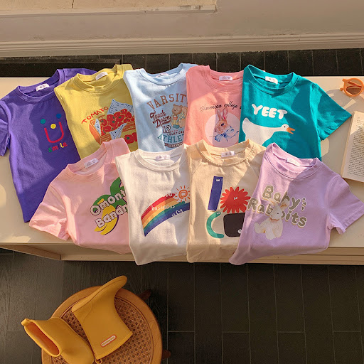 Title 8, Childrens T-shirt fashionable printed cartoon ...