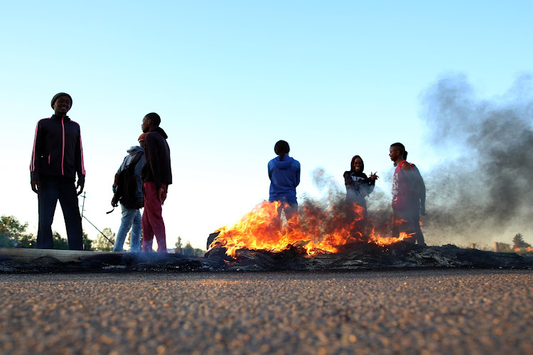 Residents of Maboloka in the North West burnt buses in a service delivery protest on January 21, one of many similar protests to have hit South Africa this year.