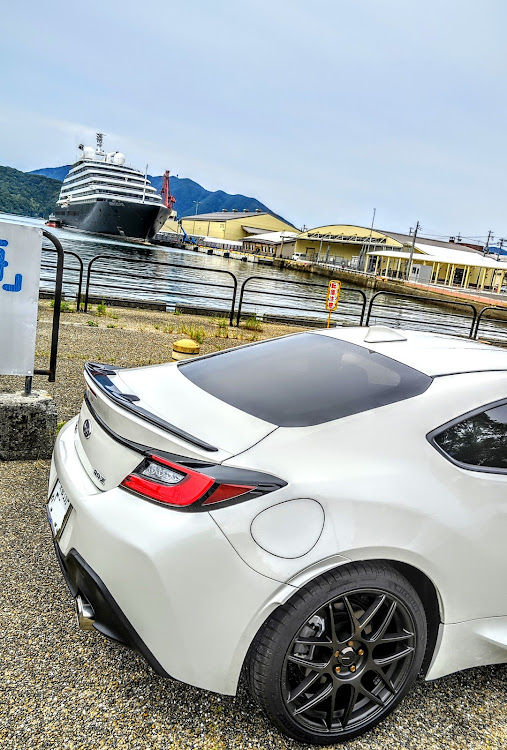 BRZの丹後ラリー2023🏁🔥❗・第８弾！！ファイナル🔚⁉️・帰り🏠にw…　豪華客船🛳✨と　コラボも🥳💕・水平対向💕　魂🔥！！←(>▽<)ﾉ・最後はw　ポルシェ🇩🇪✨🏁🔥(*˘︶˘*).｡*♡に関するカスタム事例の投稿画像1枚目