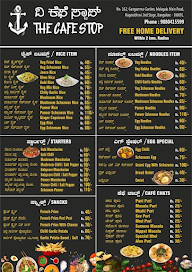 The Cafe Stop menu 3