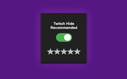 Twitch Hide Recommended